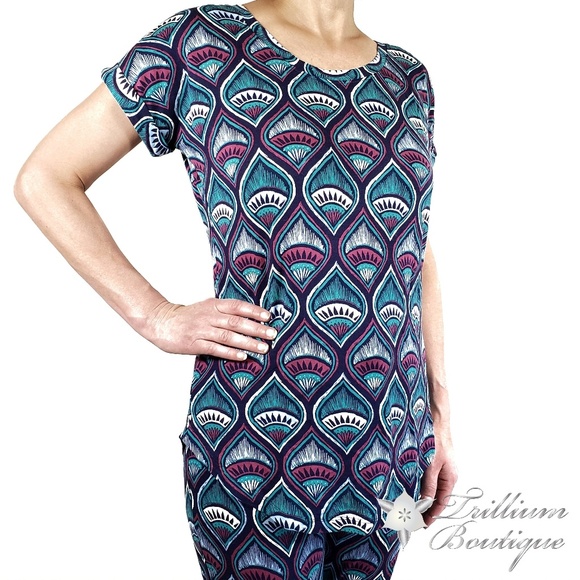 Munki Munki Women's Pajama Set - Deep Blue, NWT! - Picture 3 of 7